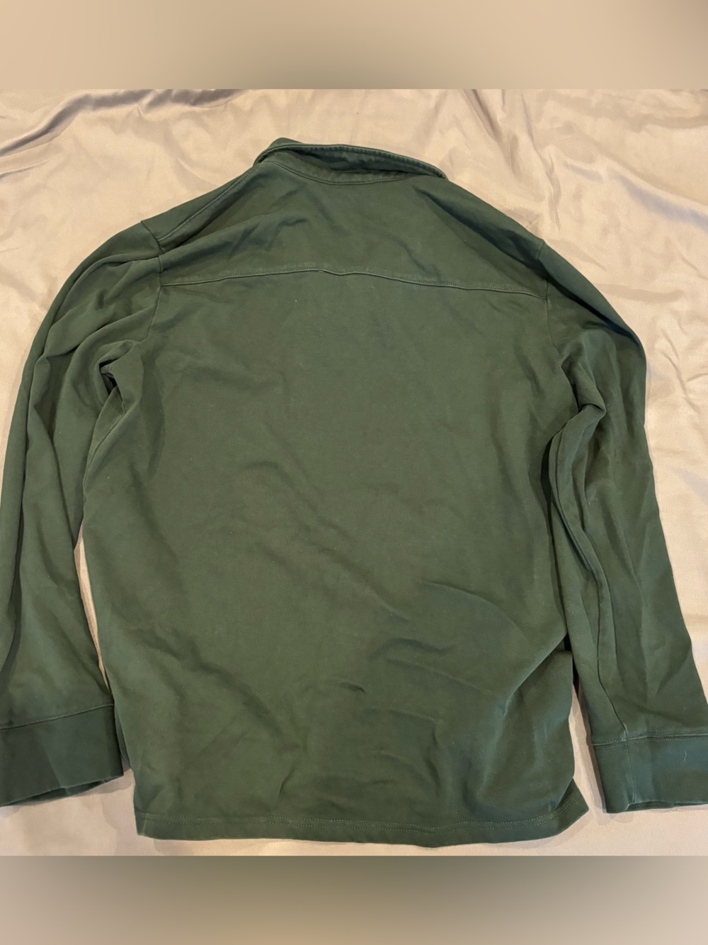 Men's Long-Sleeve Crew Shirt - Forest Green